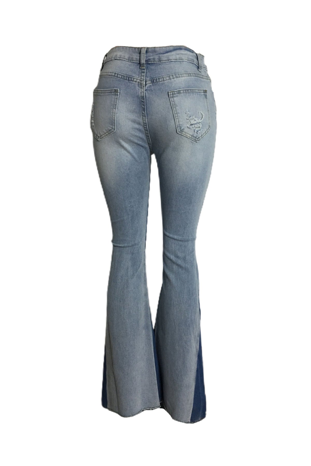 Ripped Bootcut Jeans