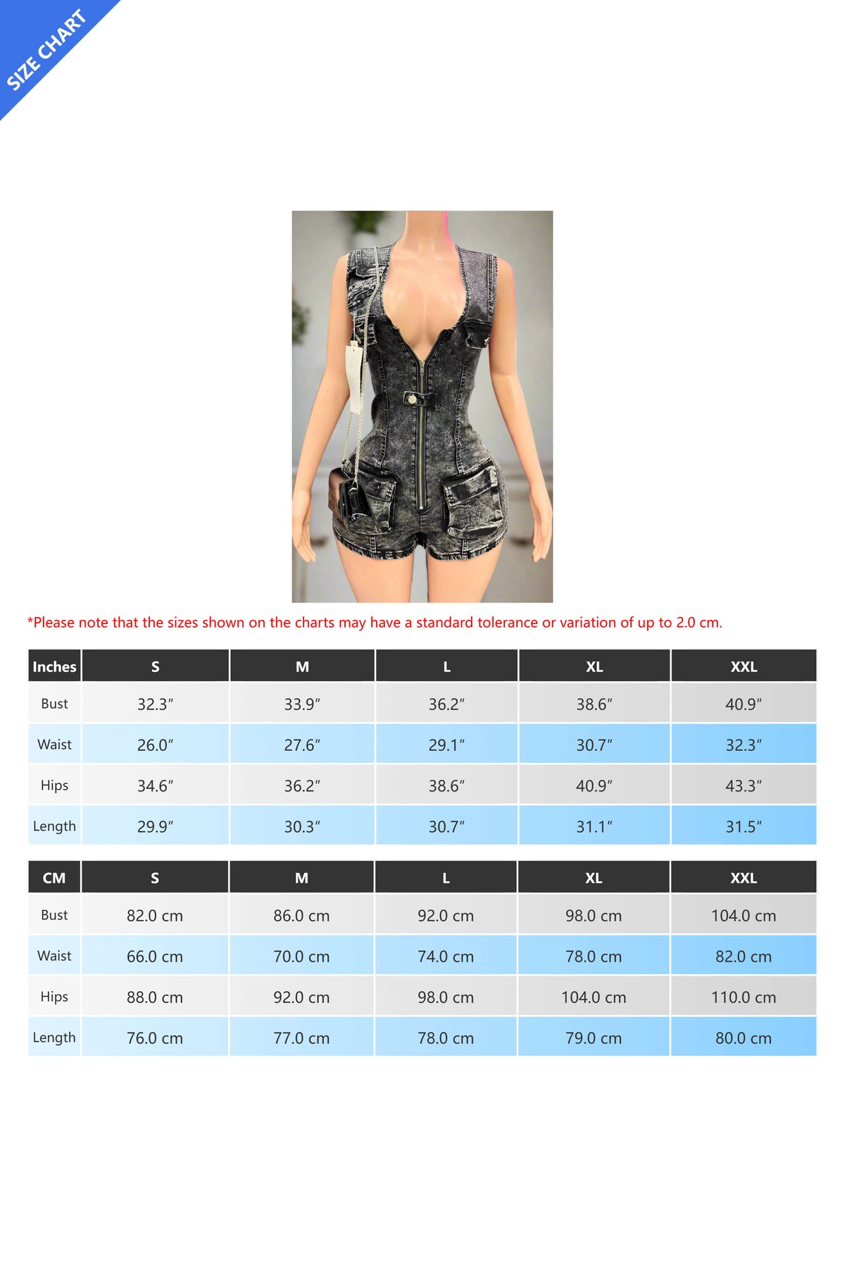 Waist-Cinched Denim Rompers