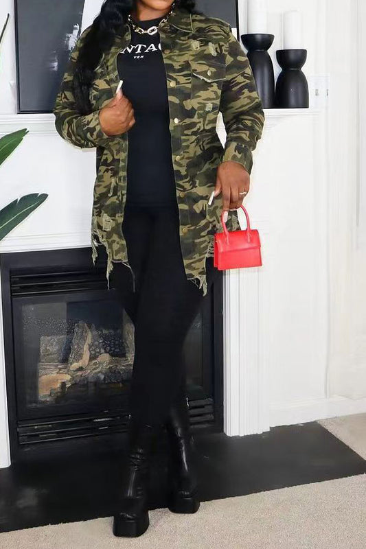 Camo Print Jacket