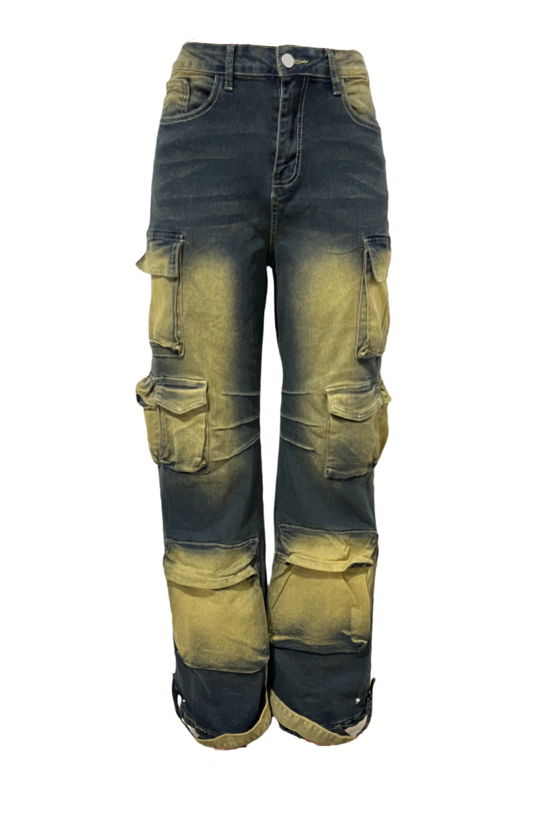 Vintage Loose Fit Multi-Pocket Cargo Jeans
