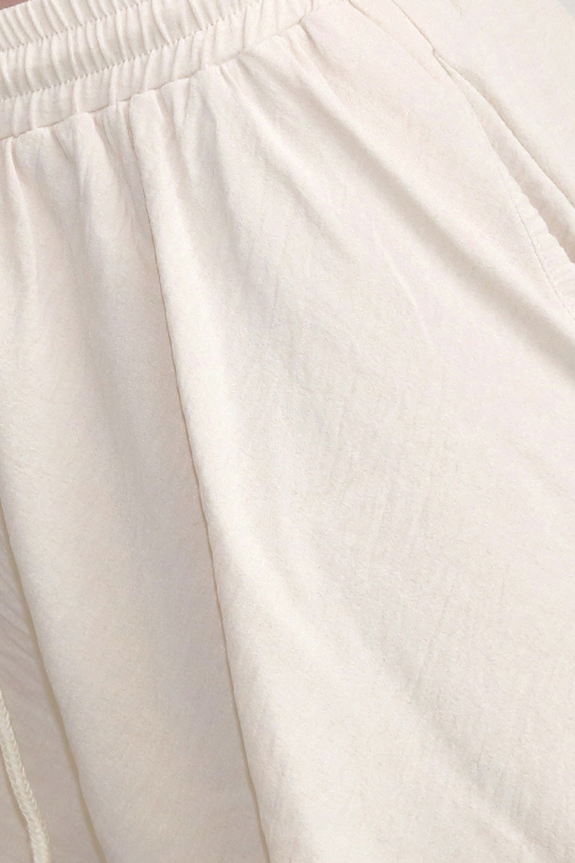 Layered Drape Wide Leg Pant