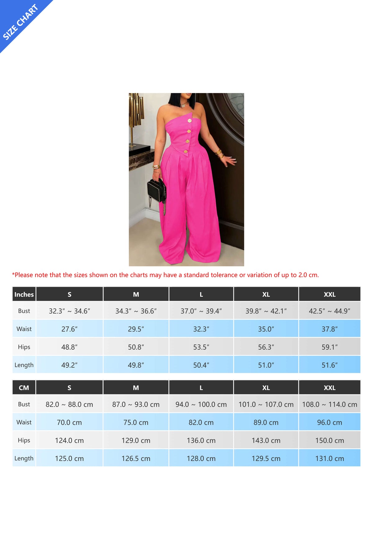 Strapless Wide-Leg Jumpsuit