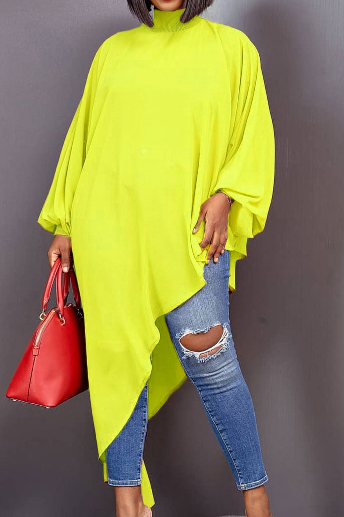 Asymmetrical Hem Shirt Dress