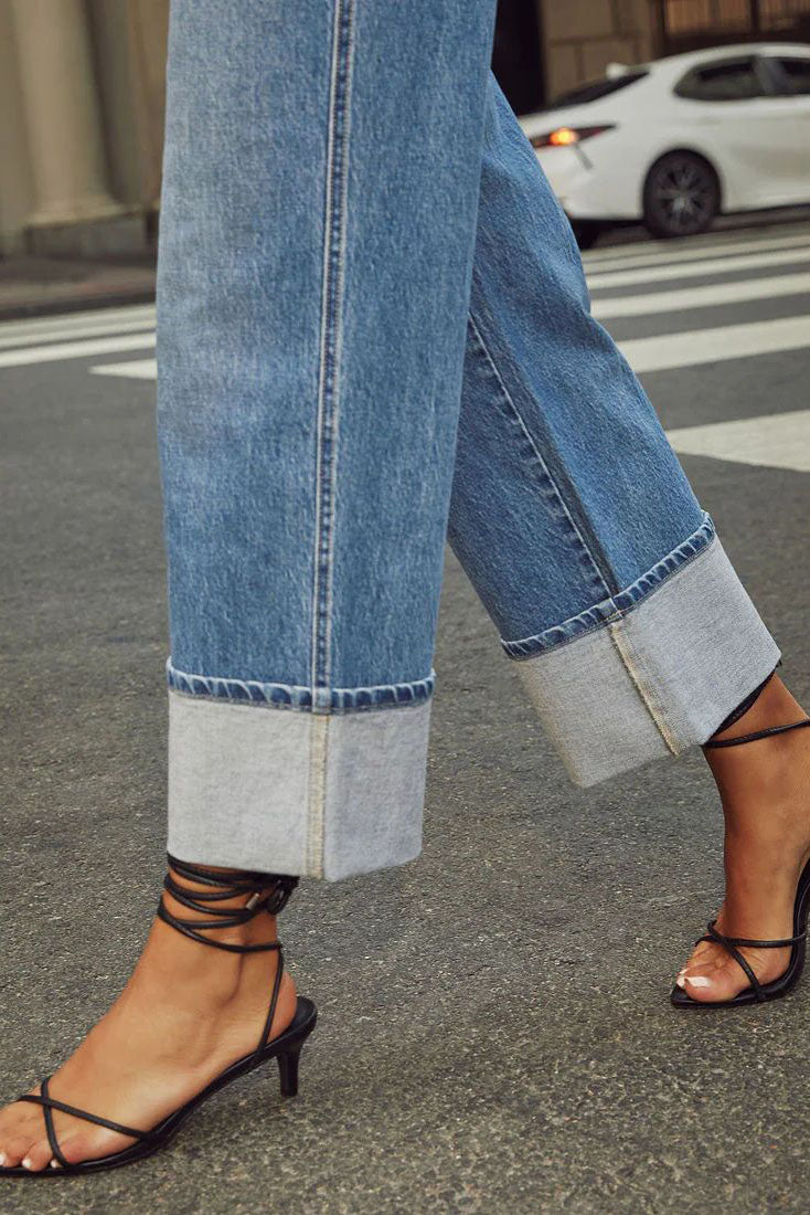 Women's Blue Ankle Jeans