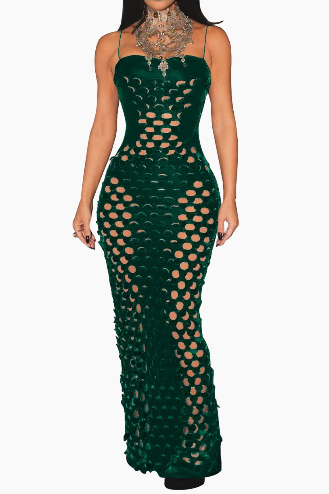 Circular Cutouts Bodycon Dresses