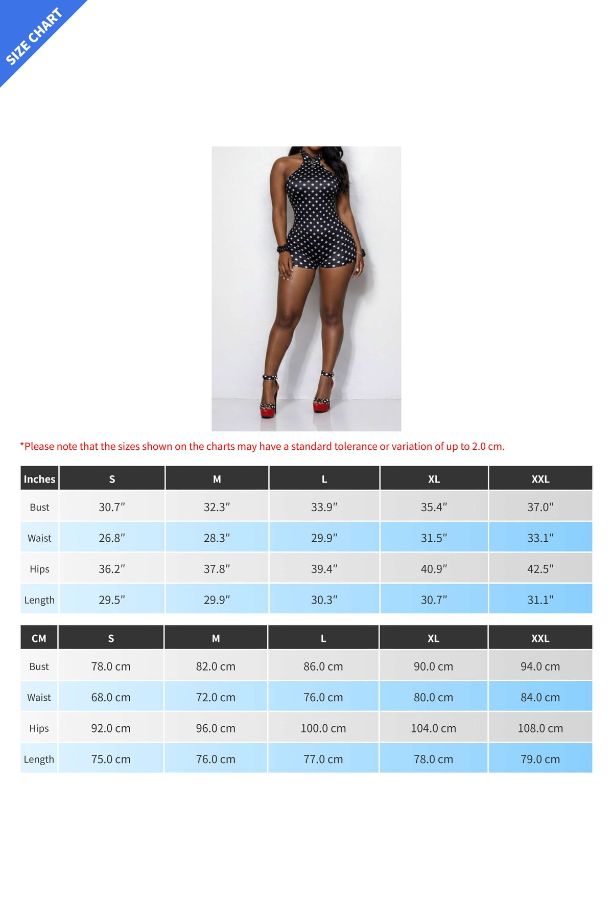 Polka Dot Halter Bodycon Romper