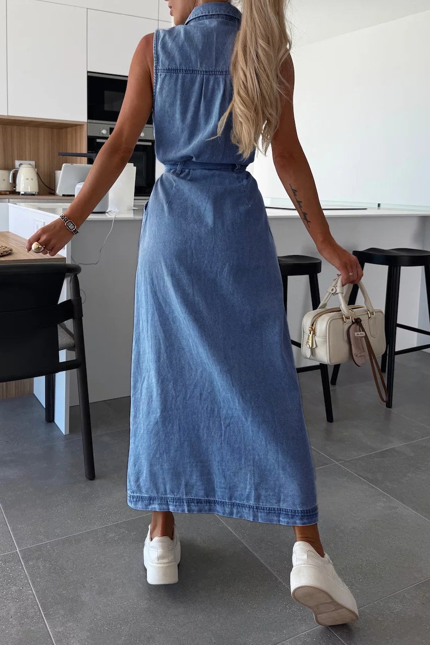 Denim Maxi Dress