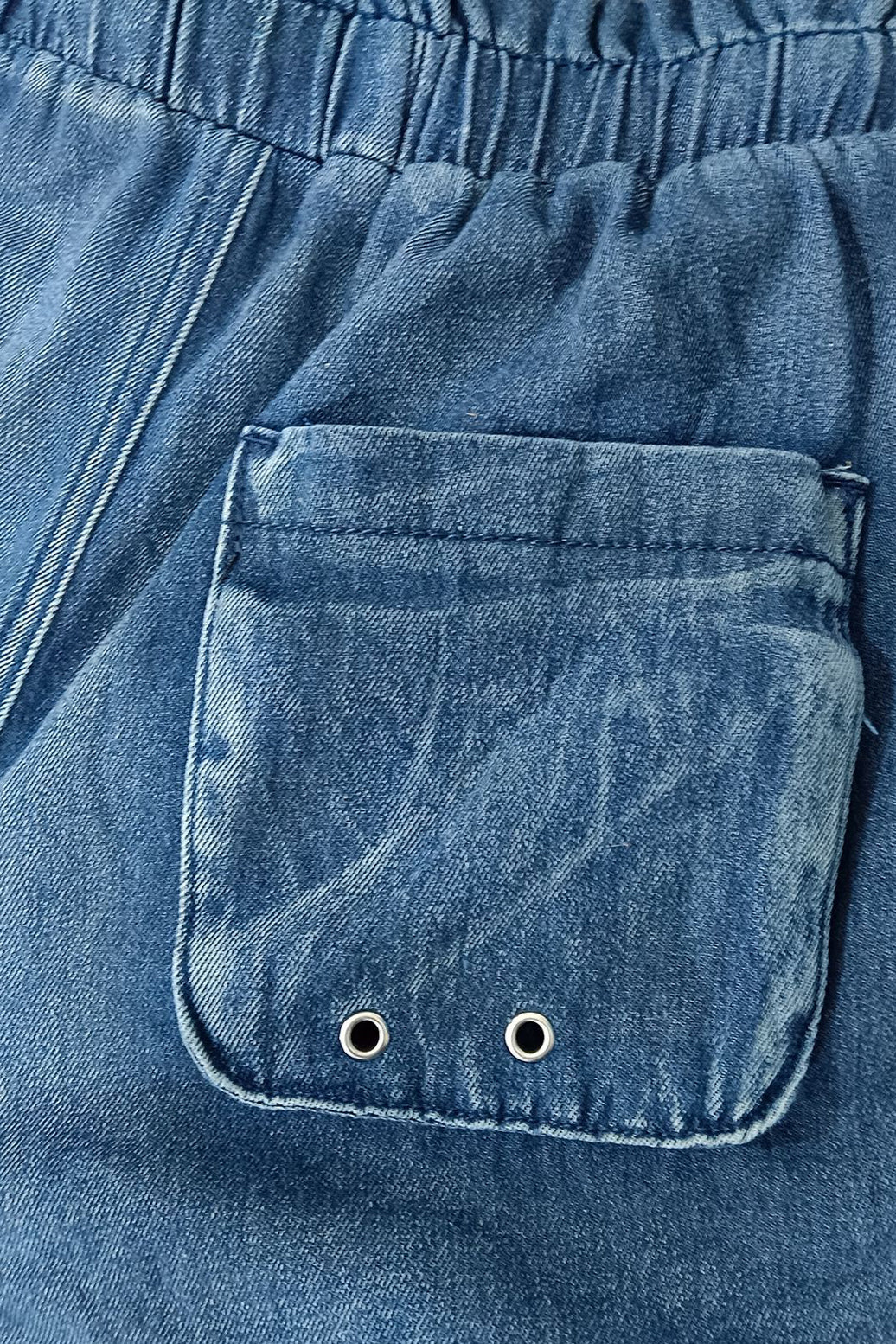 Denim Pocket Cargo Jeans