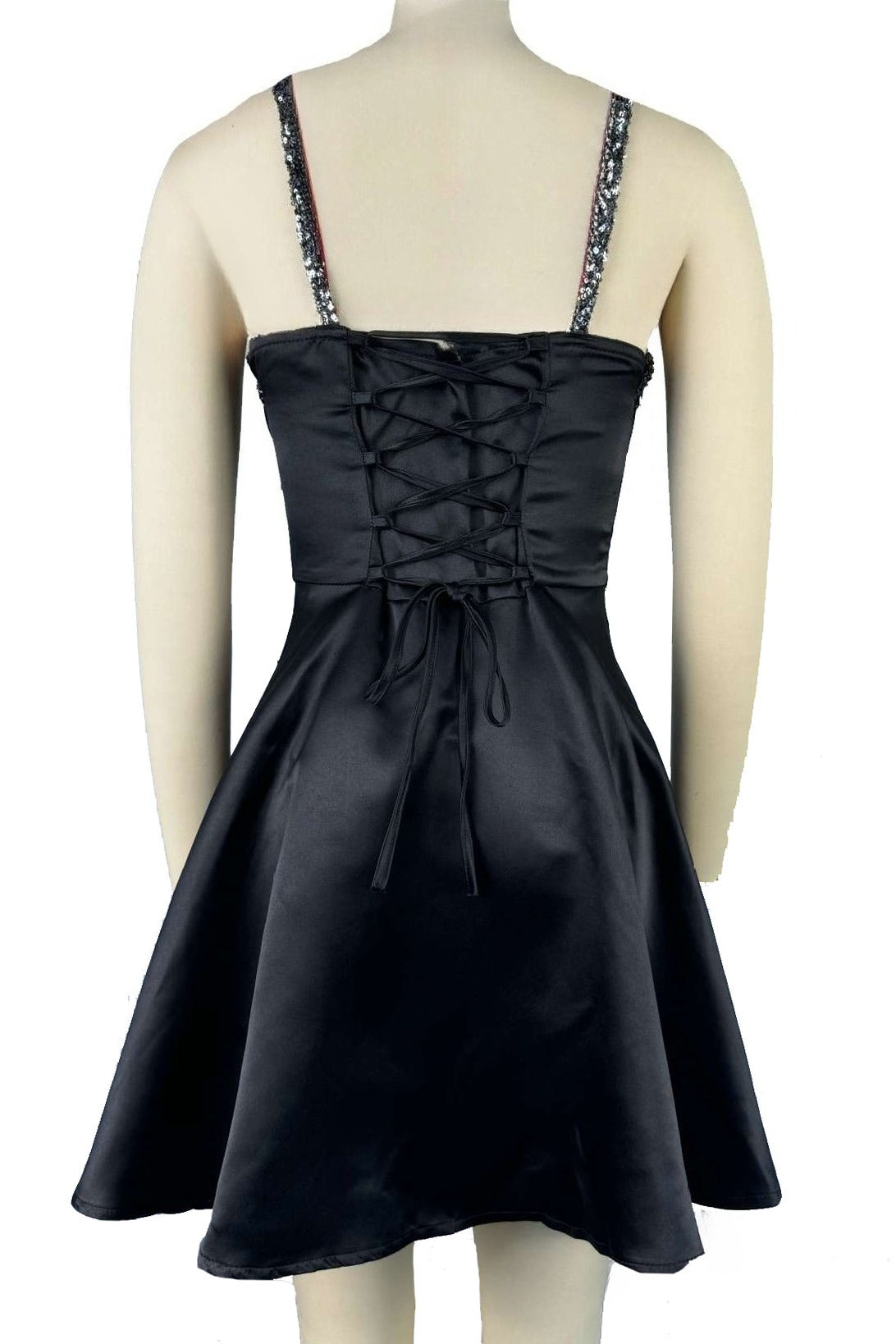 Elegant Sequin Strapless Mini Dress