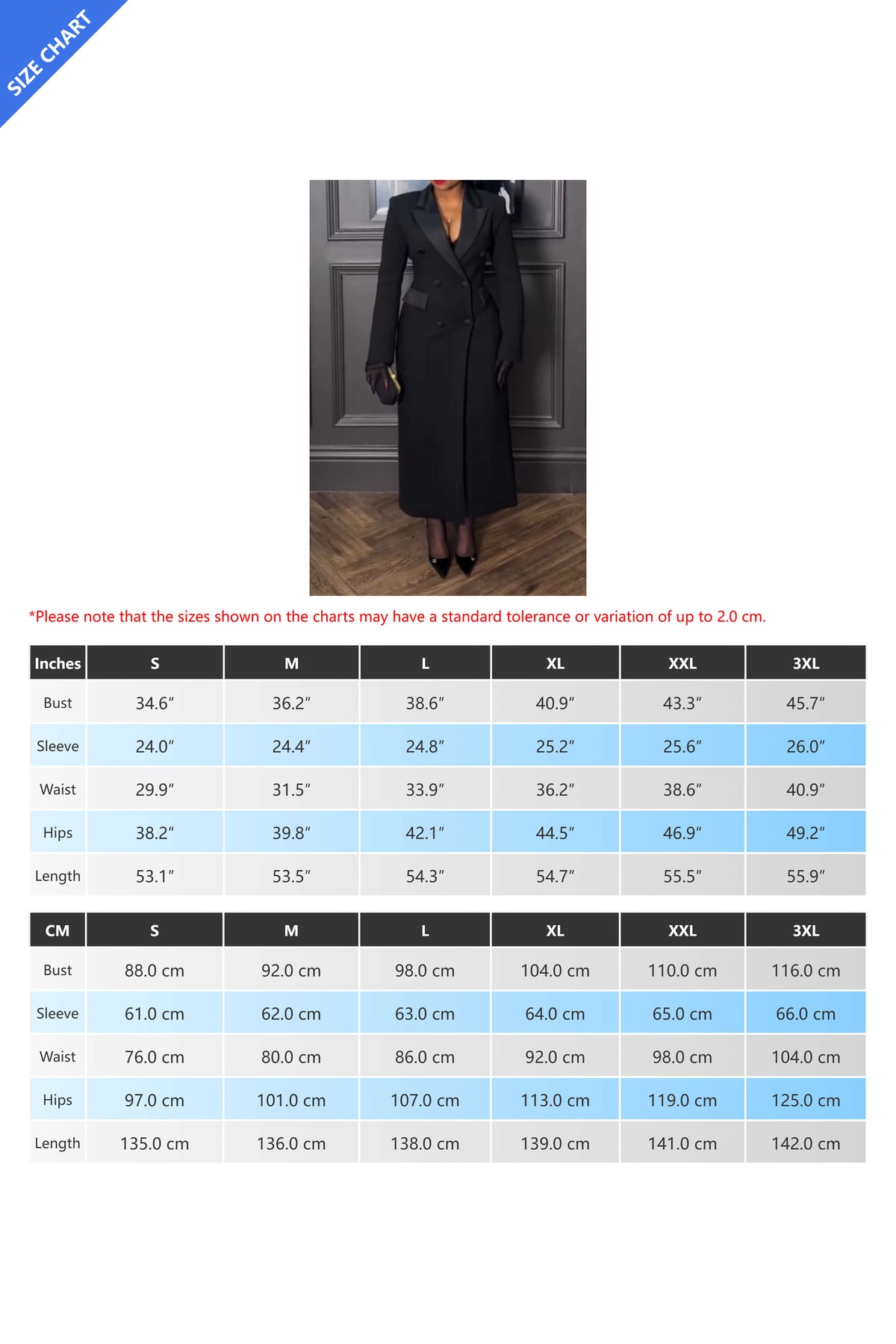 Black Double-Breasted Tuxedo Coat