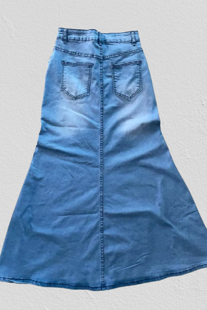 Denim Maxi Skirts