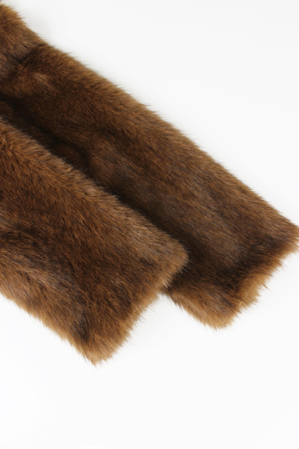 Faux Fur Trim Faux Leather Jacket