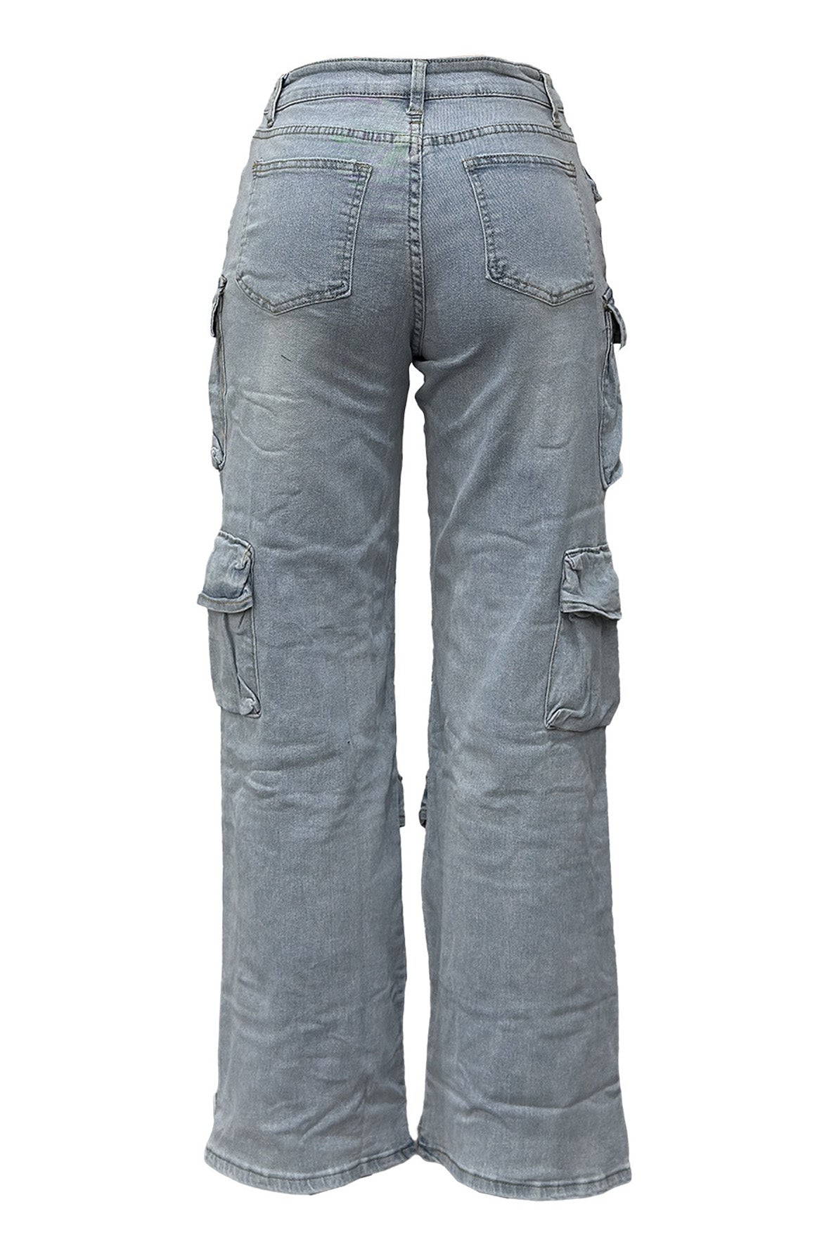 Multi-Pocket Utility Cargo Jeans
