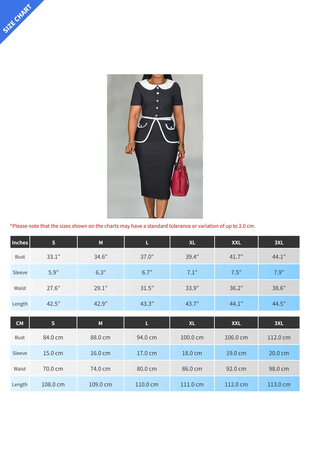 Colorblock High Waist Short Sleeve Dress