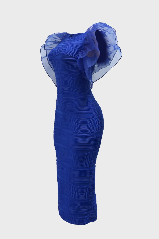 Sheer Combo Bodycon Dress