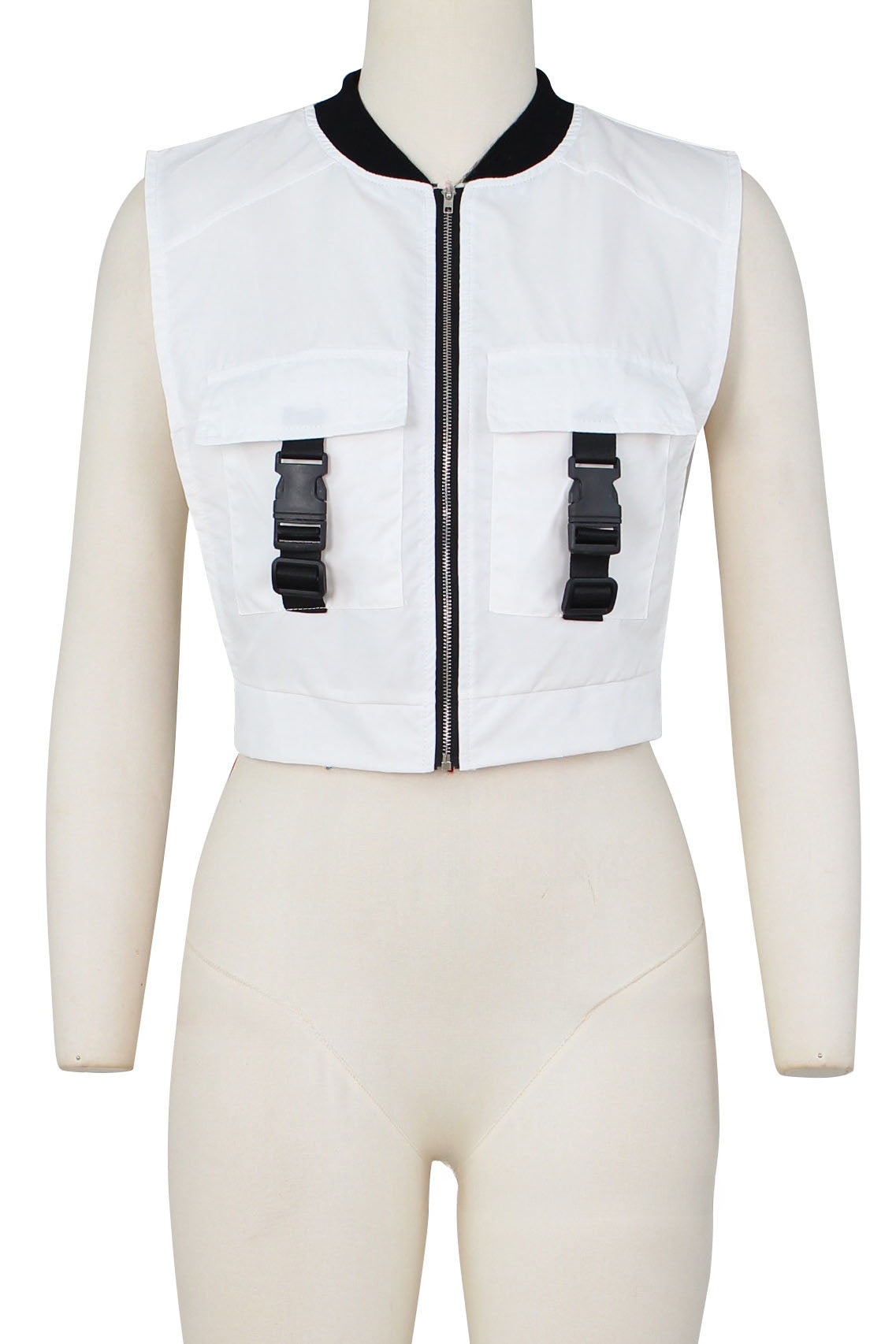 Cargo Zipper Vest Top