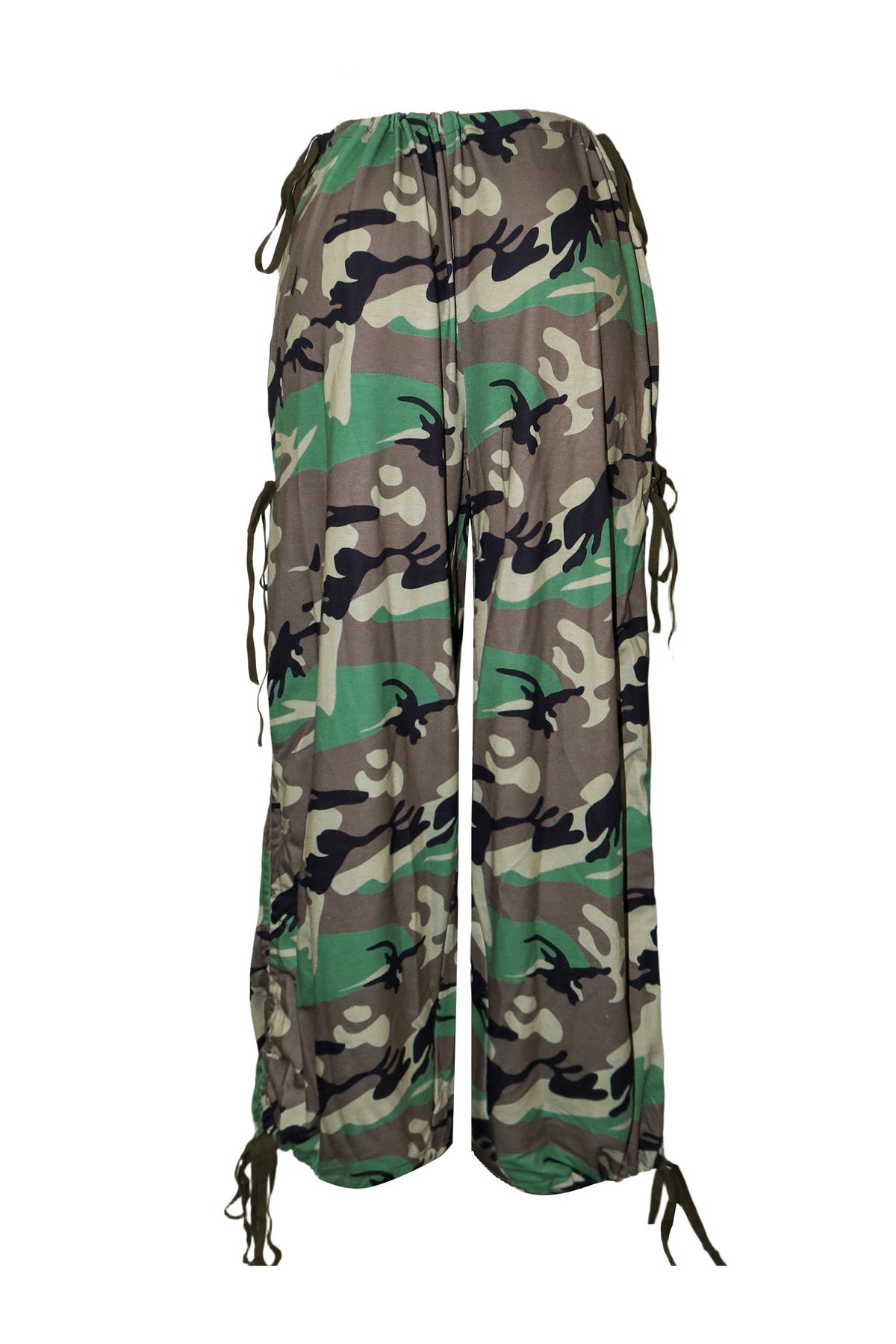 Oversized Drawstring Parachute Pants