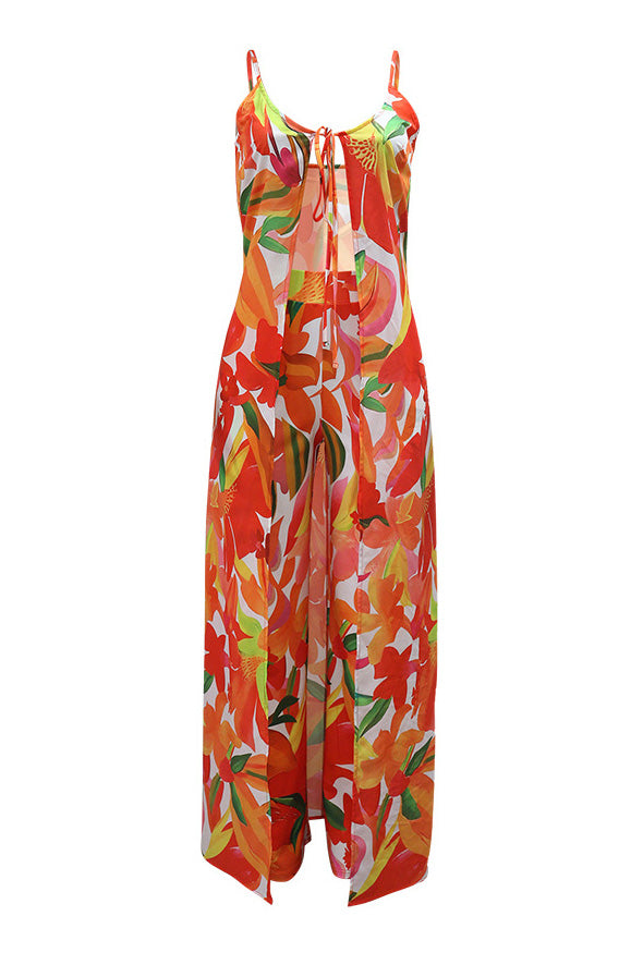 Floral Maxi Top & Pant Set