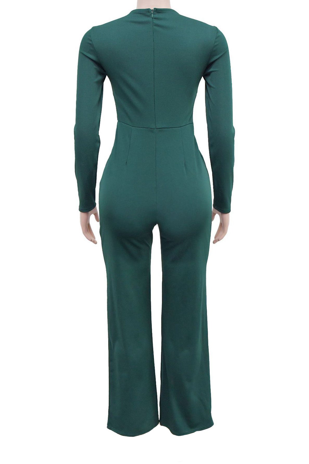Asymmetrical Tailored Wide-Leg Jumpsuit
