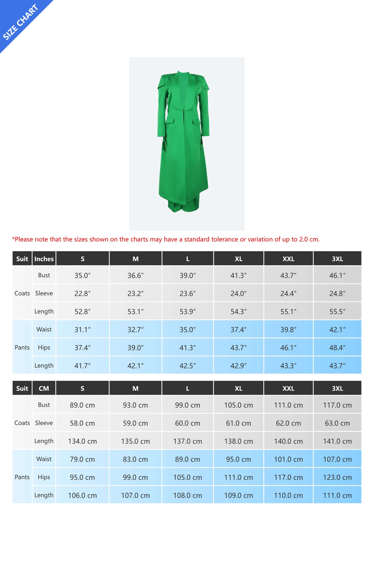 Solid Color Notch Lapel Long Suit Two-Piece Set