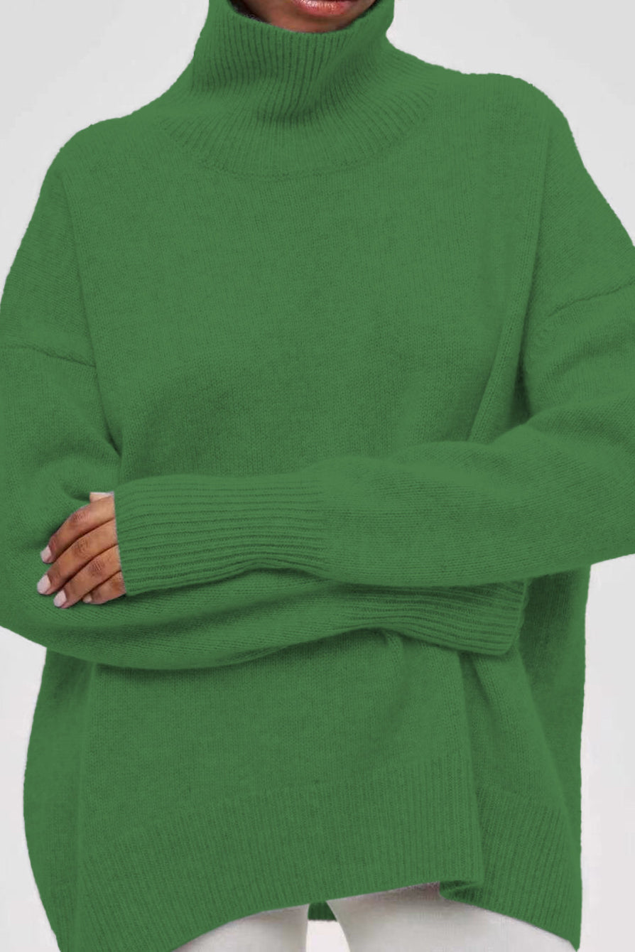 Oversized Knitted Turtleneck Sweater