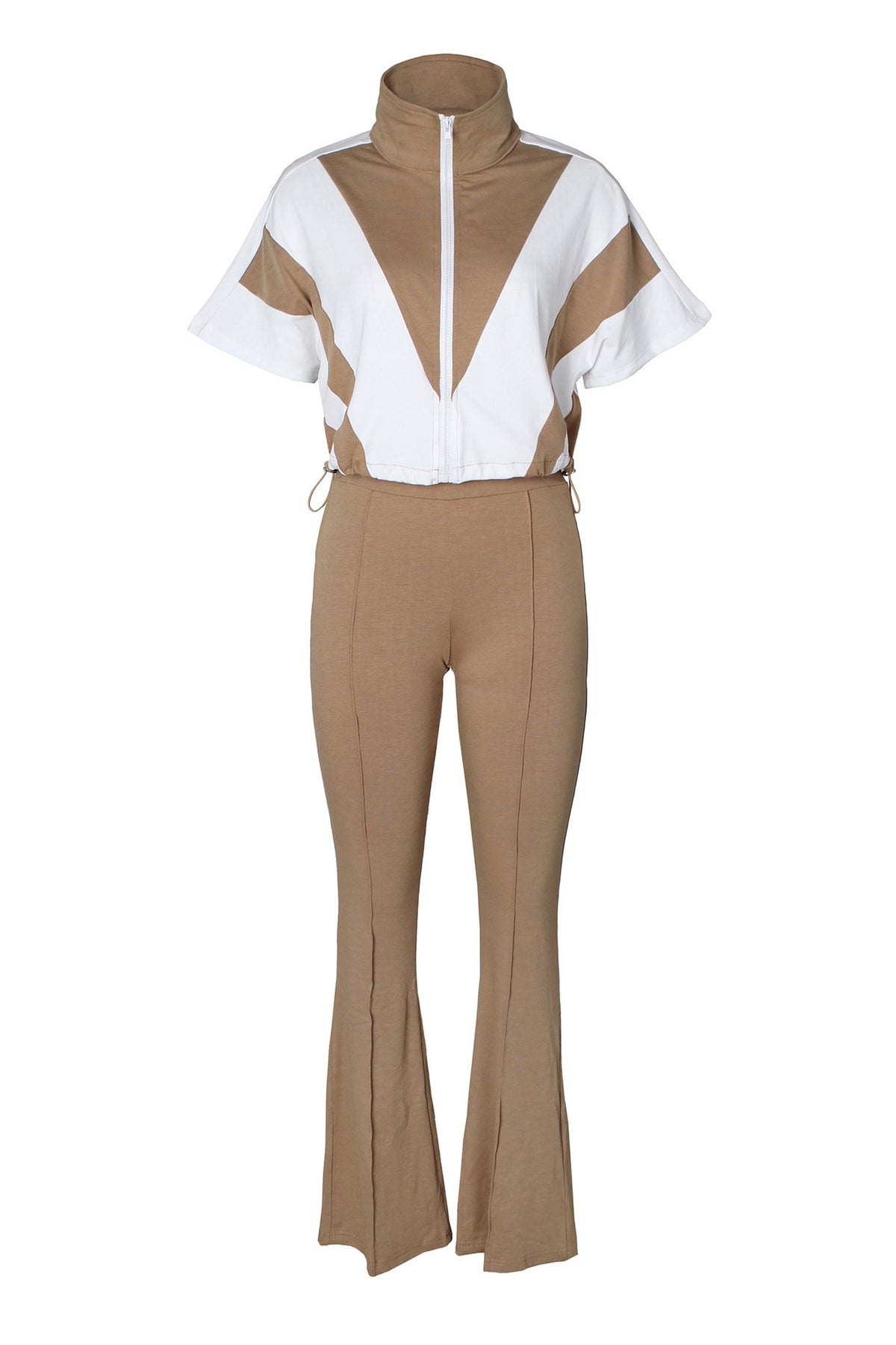 Elastic Waist Colorblock Sport 2-Piece Set