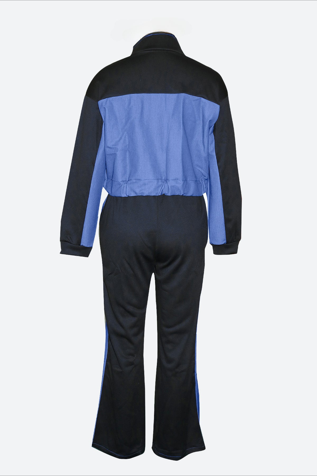 Denim Patchwork Jacket & Long Pant Set