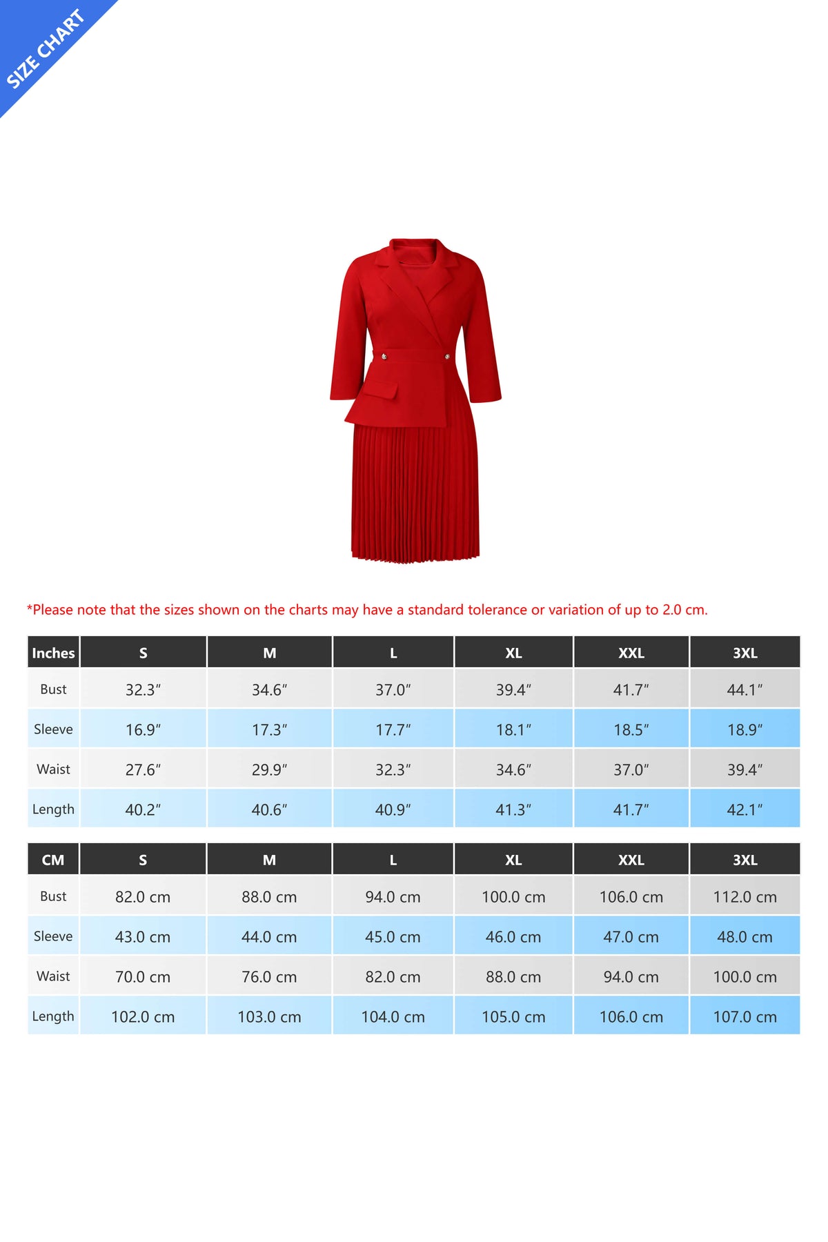 Pleated Blazer Collar Dress