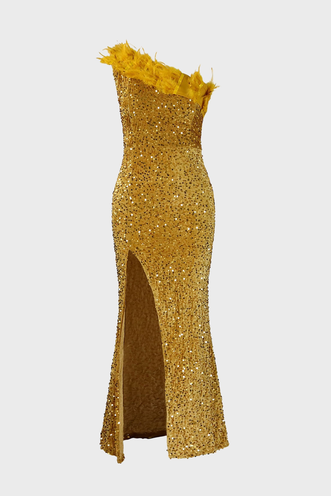 Sequin Feather Dress