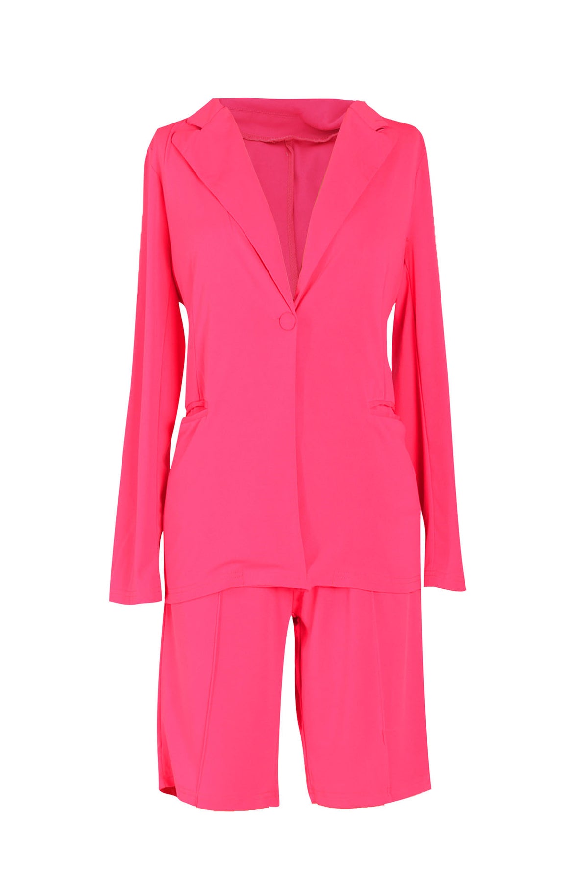 Casual Blazer and Shorts Set