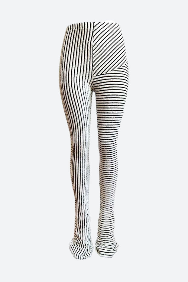 Striped Fuzzy Leggings