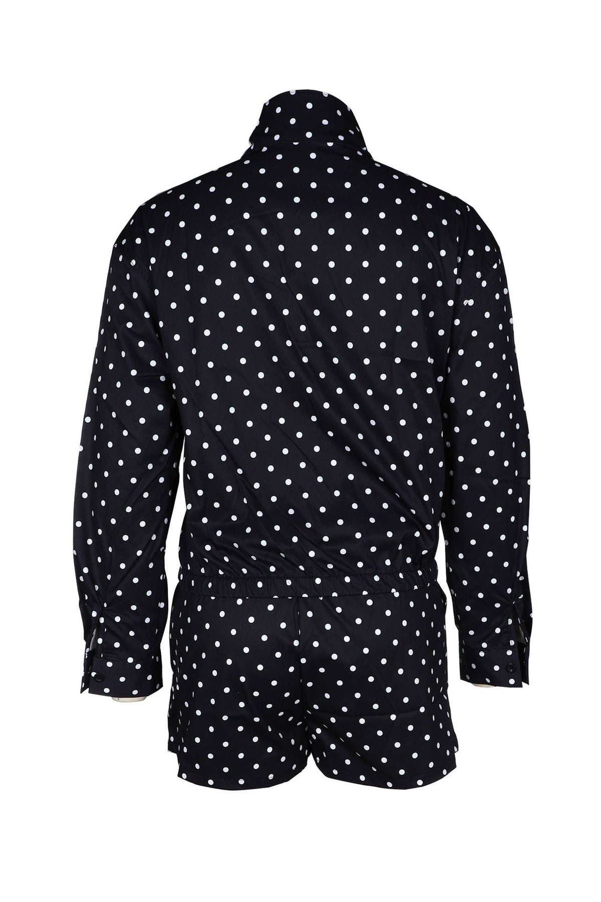 Polka Dot Zip-Up Jacket & Shorts Set