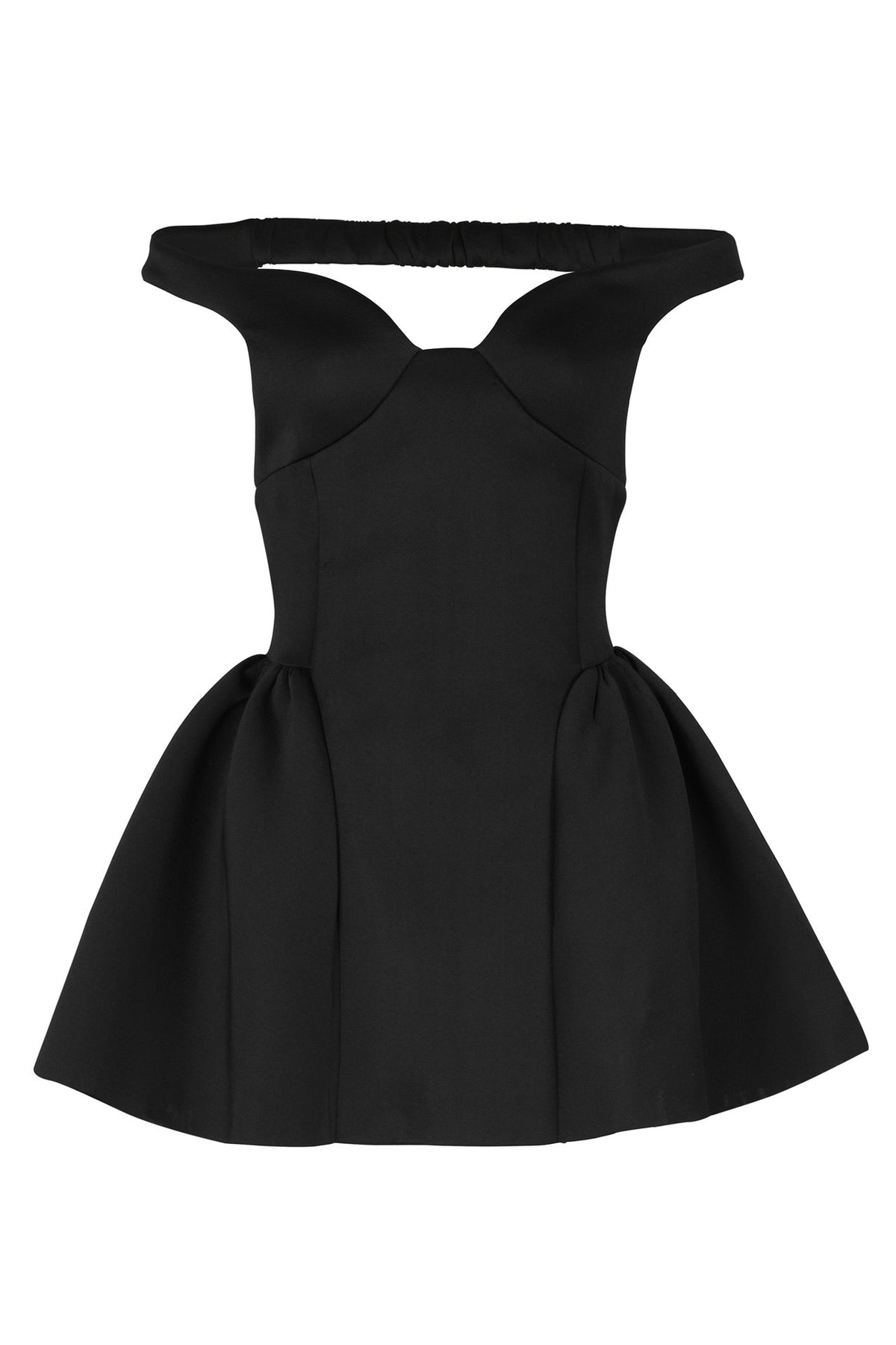 Off Shoulder V Neck Mini Dress