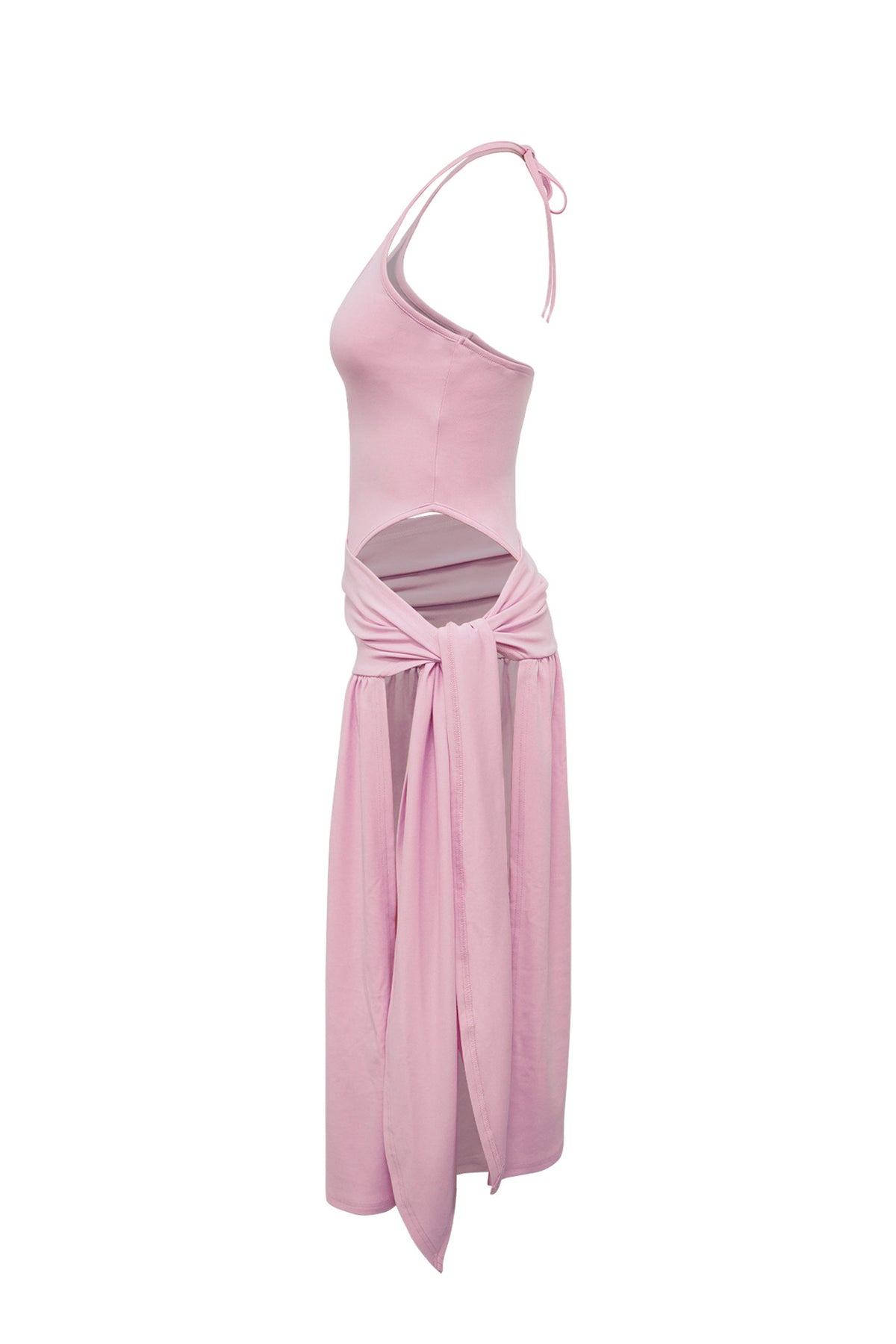 Plunge Halter & High Slit Maxi Skirt Set