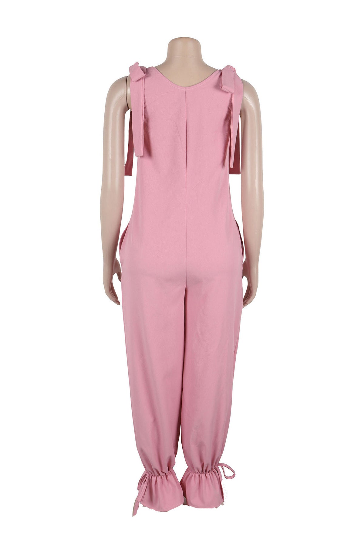 Bandage Casual Style Loose Jumpsuit