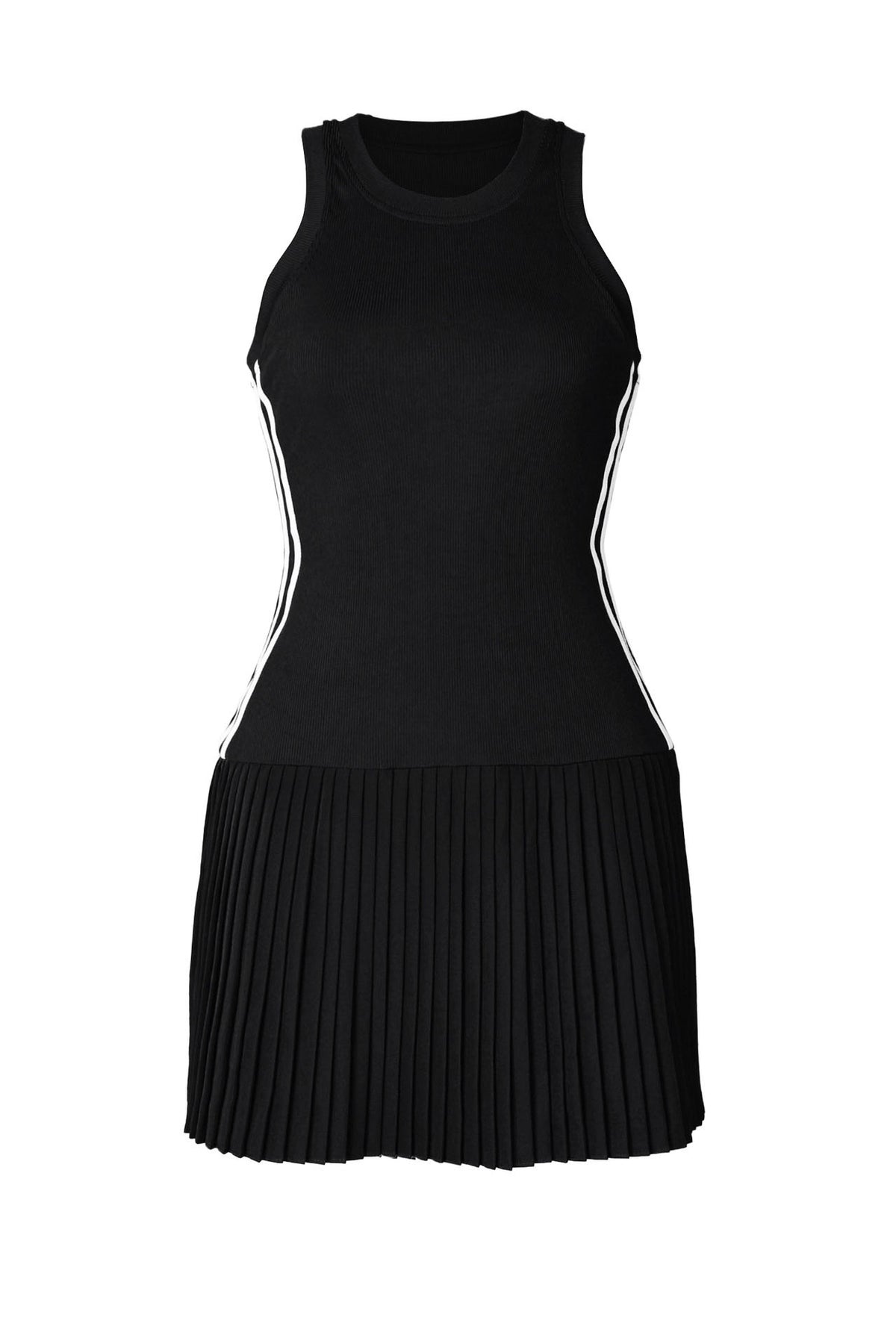 Sleeveless Bodycon Striped Mini Dress