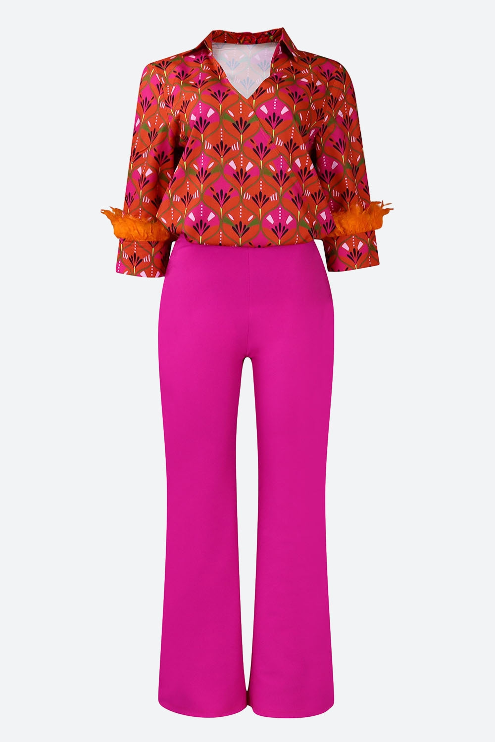 Printed Shirt & Pants Set