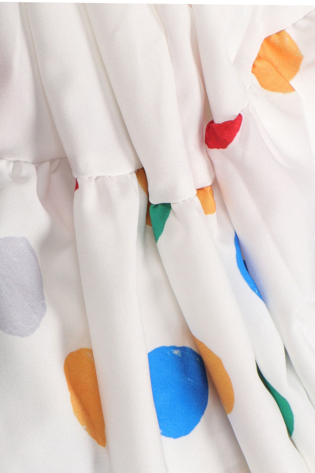 Patchwork Ruffles Sleeveless Printed Loose Dresses
