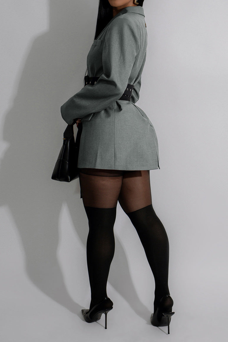 Double Side Belted Blazer