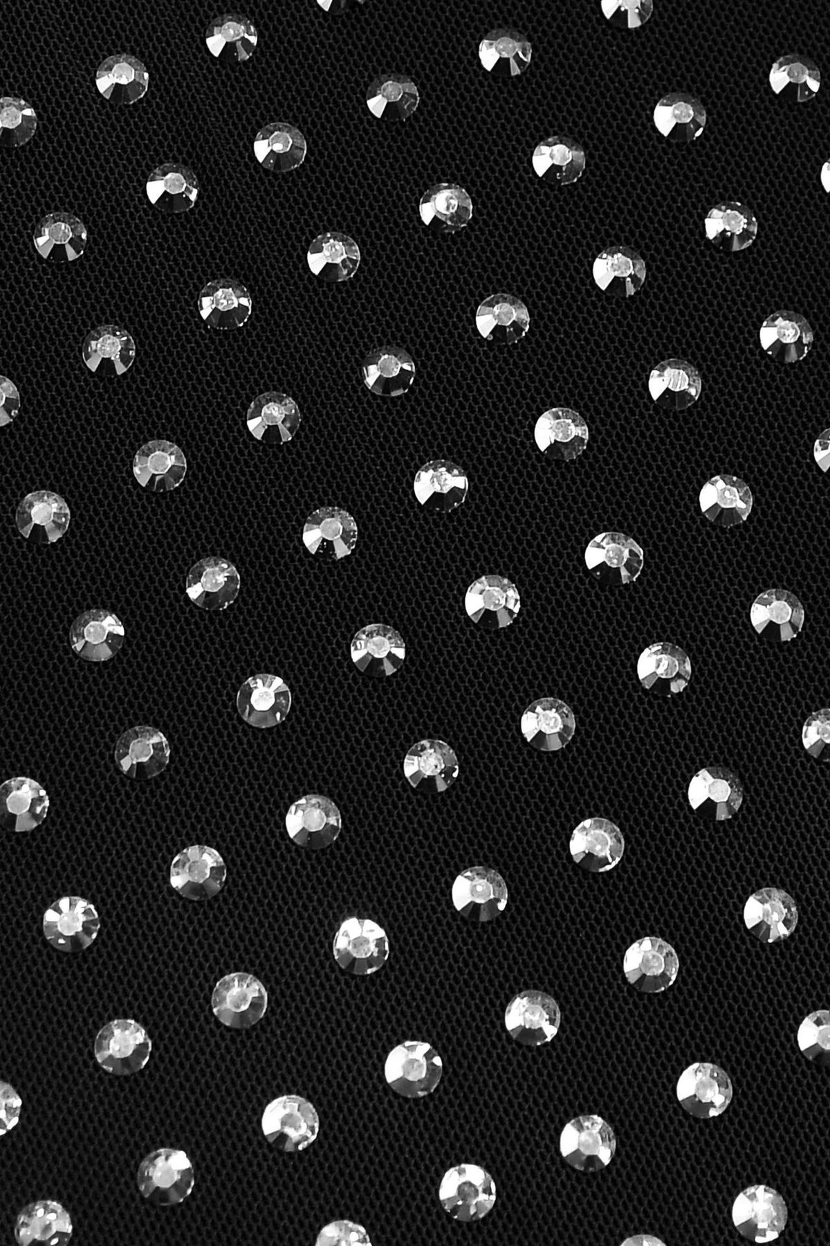 High-Waist Rhinestone Maxi Dress