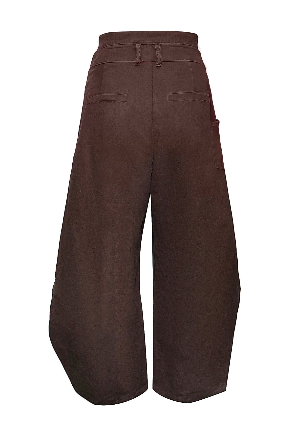 High-Waist Asymmetric Wrap Wide Leg Pants