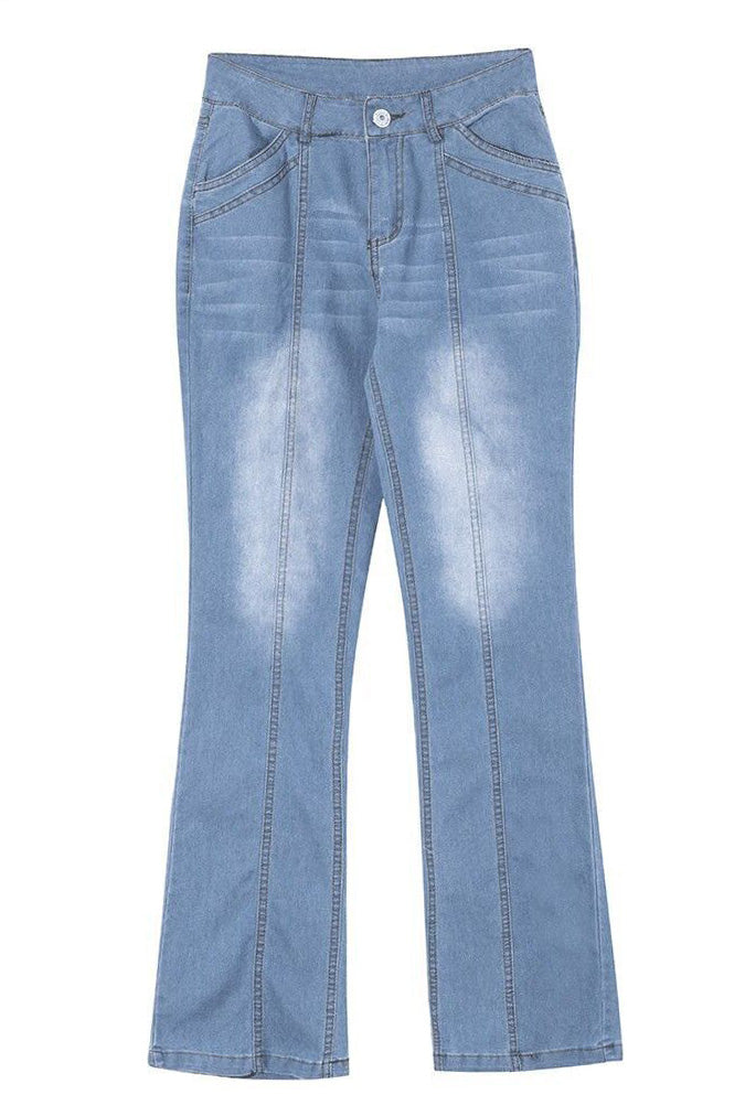 Low-Rise Bootcut Jeans