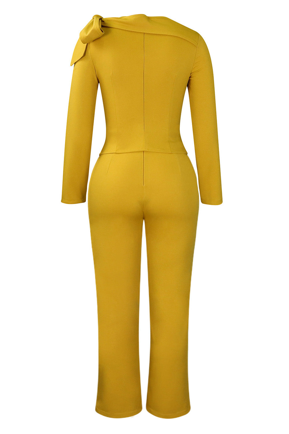 Solid Color Long Sleeve Top & Pants Set