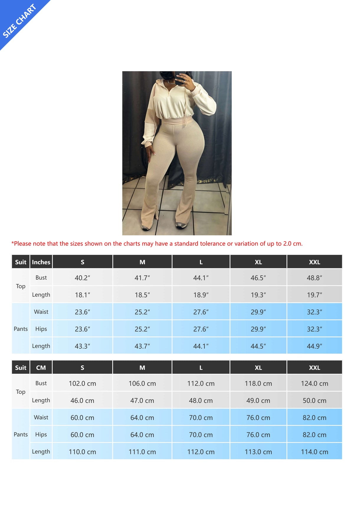 Textured Hooded Top & Flared Pants Set