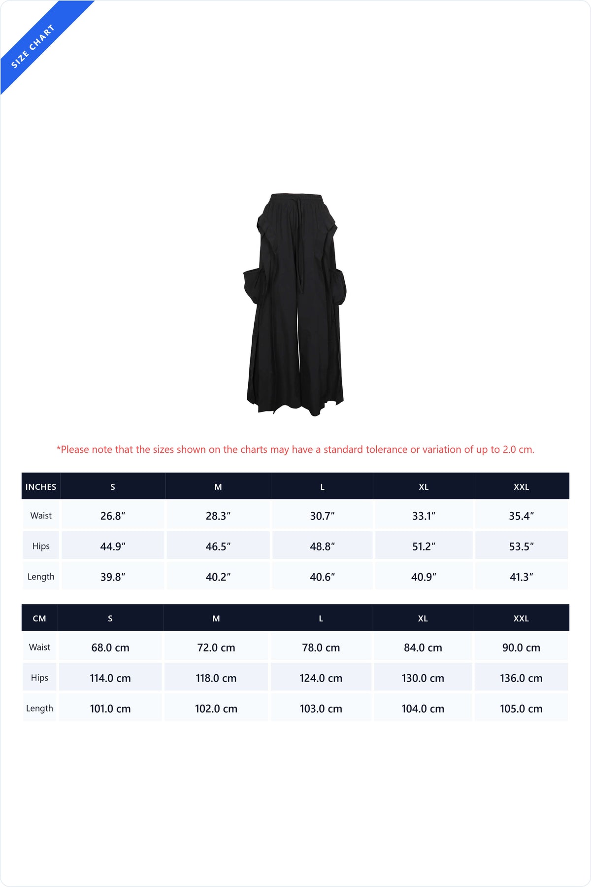 Cascading Ruffle Wide Leg Parachute Pants