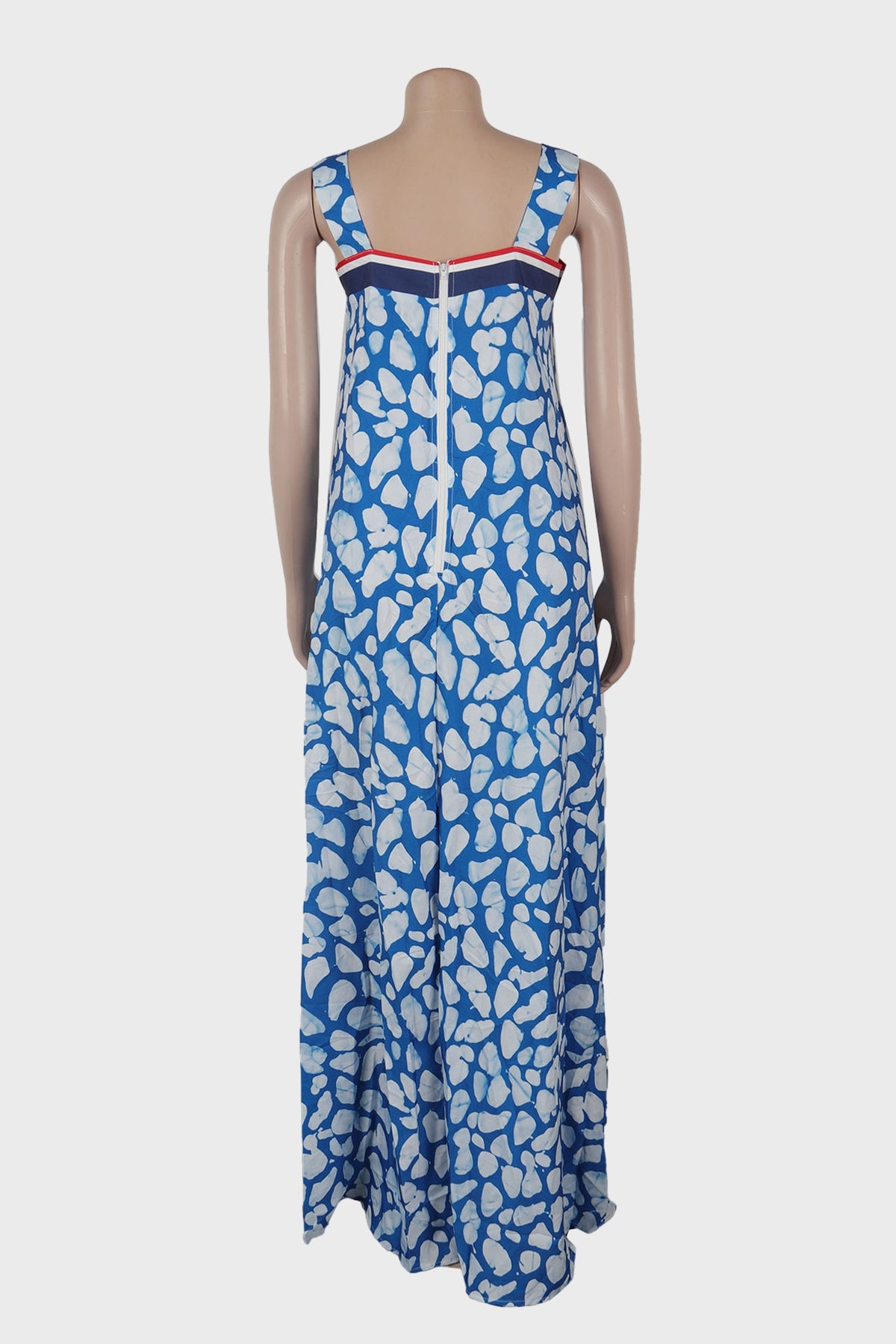Sleeveless Printed Colorblock Sundress