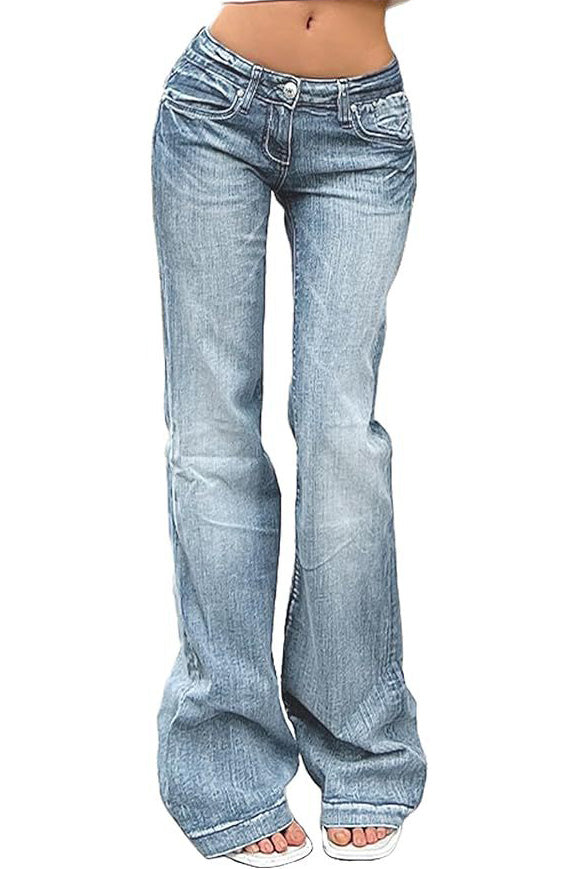 Vintage Denim Flare Leg Jeans