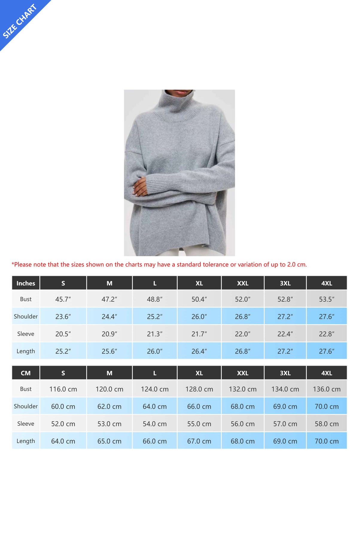 Oversized Knitted Turtleneck Sweater