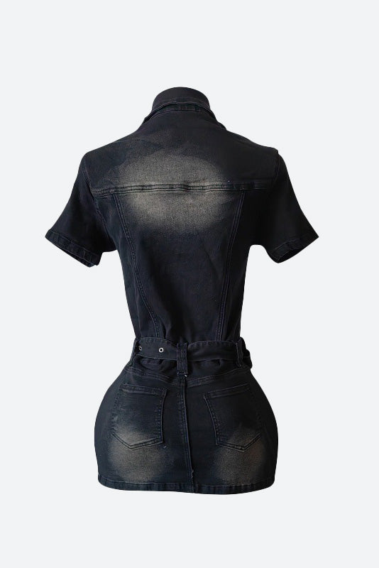 Stretchy Denim Bodycon Dress