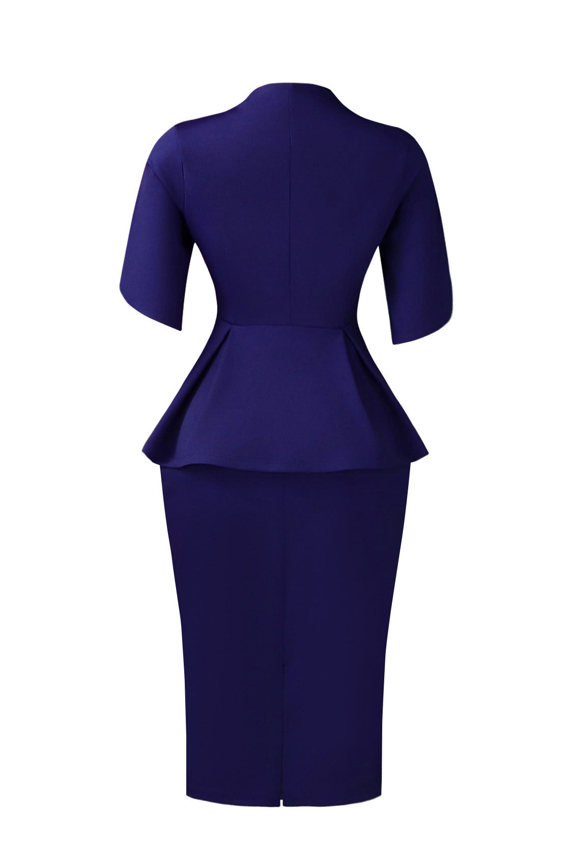 Elegant Peplum Top & Pencil Skirt Set